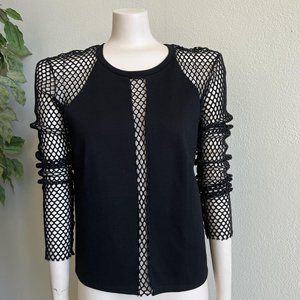 Mason Cutout Mesh Top